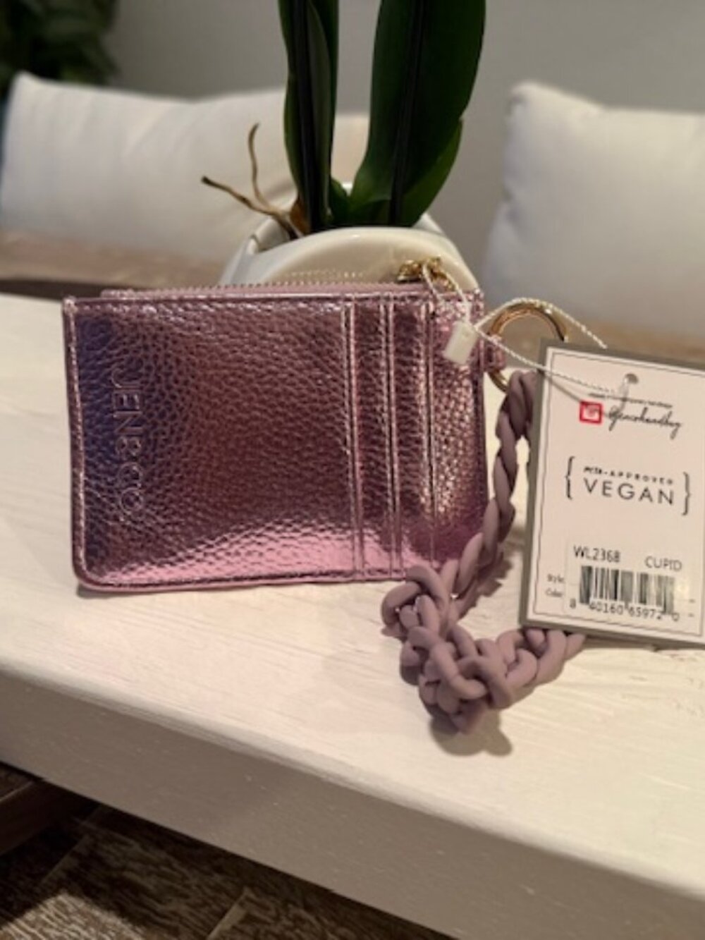Rhodes Vegan RFID Quilted Card Wallet NWT